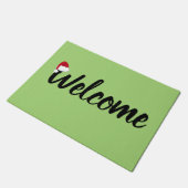 ウェルカムサンタハットドアマット ドアマット (アングル)