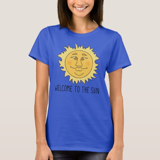ウェルカムサン　女性用ベーシックTシャツ Tシャツ (正面)