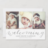 ウェルカムシルバー3の写真 | 誕生発表 案内状 (正面)