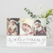 ウェルカムシルバー3の写真 | 誕生発表 案内状 (スタンド正面)