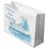 ウェルカムスウィート男の赤ちゃん ラージペーパーバッグ (正面アングル)