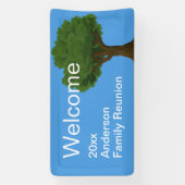 ウェルカムスカイブルーグリーンホワイトファミリー懇親会 横断幕 (縦)