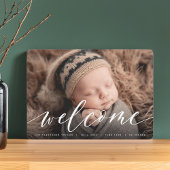 ウェルカムスクリプト |写真の誕生のお知らせ 案内状
