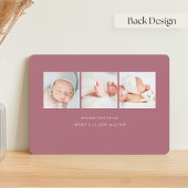 ウェルカムスクリプト |写真の誕生のお知らせ 案内状