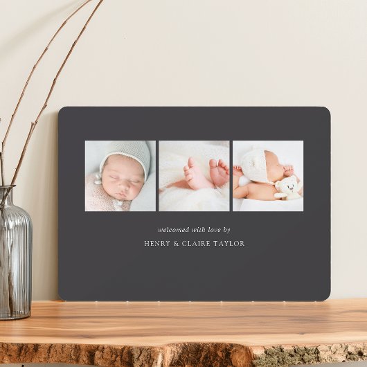 ウェルカムスクリプト |写真の誕生のお知らせ 案内状