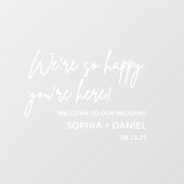 ウェルカムスタイリッシュの結婚留まるデカール標識 ウィンドウサイン (シート)