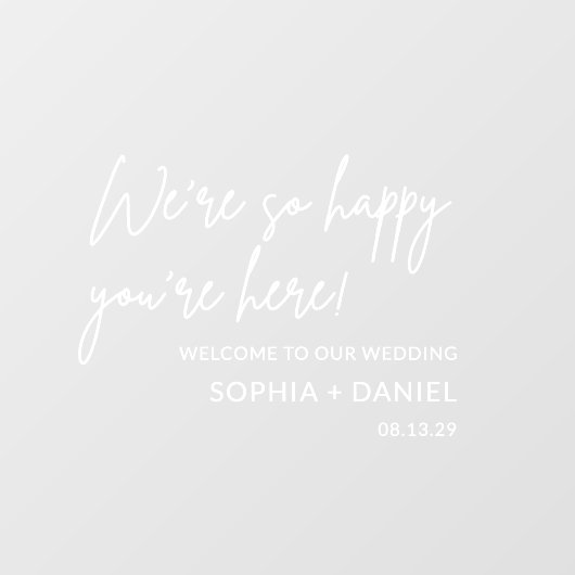 ウェルカムスタイリッシュの結婚留まるデカール標識 ウィンドウサイン (シート)