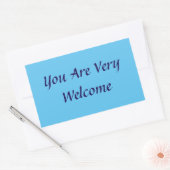 ウェルカムステッカー 長方形シール (封筒)