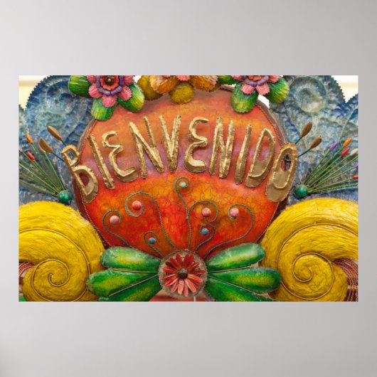 ウェルカムスペインのサインイン(メキシコ) ポスター (正面)