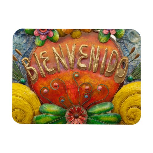 ウェルカムスペインのサインイン（メキシコ） マグネット (横)