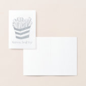 ウェルカムスモールフライフランスのフライ新生児おめでとう 箔カード (ディスプレー)