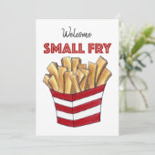 ウェルカムスモールフライフランスのフライ新生児シャワー 招待状 (スタンド正面)