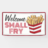 ウェルカムスモールフライフランスのフライ新生児シャワー 横断幕 (横)