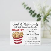 ウェルカムスモールフライフランスのフライ新生児誕生 インビテーションポストカード (スタンド正面)