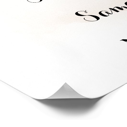 ウェルカムセレモニー秋の結婚式秋ユーカリ ポスター (角)