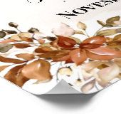 ウェルカムセレモニー秋の結婚式秋ユーカリPo ポスター (角)