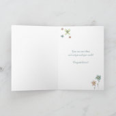 ウェルカムソン – 名前をカスタムするベビー祝い カード (内部)