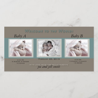 ウェルカムツインズ 案内状