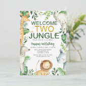 ウェルカムツージャングルサファリアニマルズ誕生日 招待状 (スタンド正面)