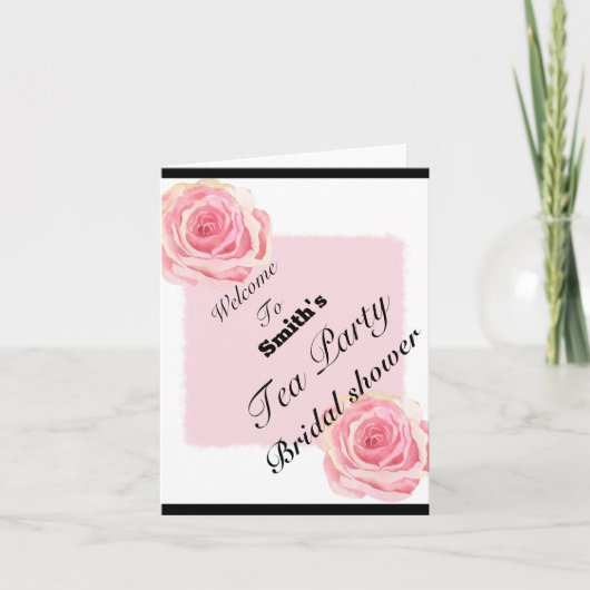 ウェルカムティーパーティの招待状 招待状 (正面)