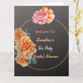 ウェルカムティーパーティー カード (黄色い花)