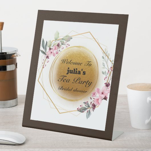 ウェルカムティーパーティー 台座サイン (インサイチュ)