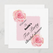 ウェルカムティーパーティー 招待状 (正面/裏面)