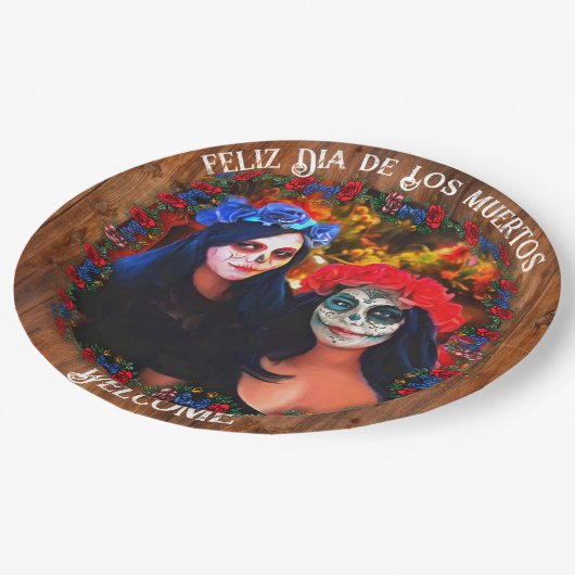 ウェルカムディアデロスマートスカトリナス1718 ペーパープレート (アングル)