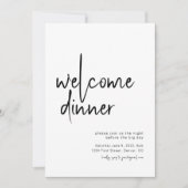 ウェルカムディナーリハーサルディナー招待状 招待状 (正面)