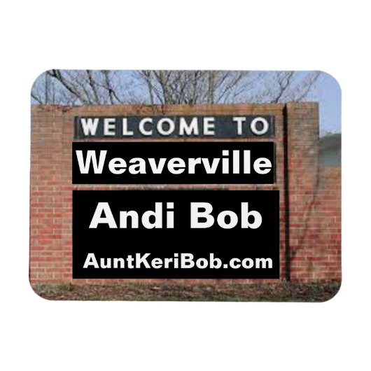 ウェルカムトゥウェバービルアンドイボブフレキシブル マグネット (横)