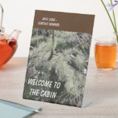 ウェルカムトゥキャビンモスブランチゲ素朴スト 台座サイン (インサイチュ)