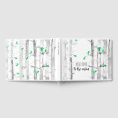 ウェルカムトゥザキャビン《植物》アスペン樺の木ツリー ゲストブック (全面)