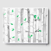 ウェルカムトゥザキャビン《植物》アスペン樺の木ツリー ゲストブック (裏面)