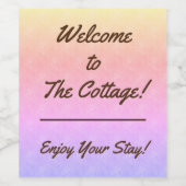 ウェルカムトゥザコテージゲストレンタルバケーションハウス ワインラベル (シングルラベル)