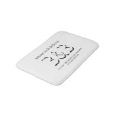 ウェルカムトゥザバスルームB&B バスマット (アングル)