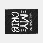ウェルカムトゥマイクリブヒップホップフリースブランケット フリースブランケット (正面(横))