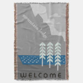 ウェルカムトゥーマウンテンコテージ狩りロッジ スローブランケット (正面縦)