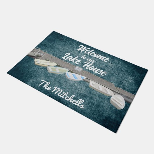 ウェルカムトゥーレイクハウスハウス ドアマット (アングル)