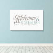 ウェルカムトゥーレイクハウス キャンバスプリント (インサイチュ (ウッドフロア))