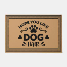 ウェルカムドアマット希望あなたが犬のココナッツ色が好き
