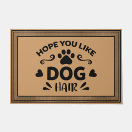 ウェルカムドアマット希望あなたが犬のココナッツ色が好き ドアマット