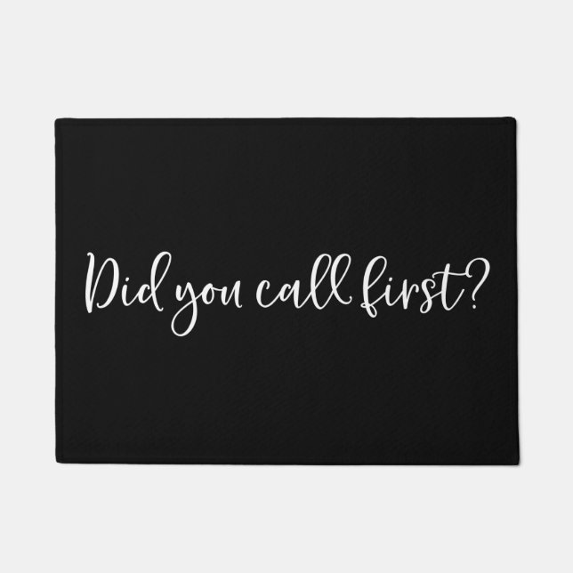 ウェルカムドアマット最初に電話した？ ドアマット (正面)