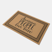 ウェルカムドアマット素晴らしの人々はここに住む ドアマット (アングル)