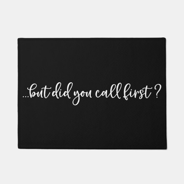 ウェルカムドアマット…最初に電話した？ ドアマット (正面)