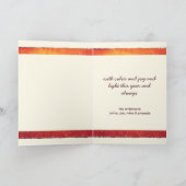 ウェルカムドアリーススノーウィークリスマスホリデーカード シーズンカード (内部)