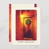 ウェルカムドアリーススノーウィークリスマス シーズンポストカード (正面/裏面)