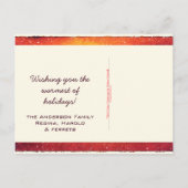 ウェルカムドアリーススノーウィークリスマス シーズンポストカード (裏面)