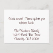 ウェルカムドア新しいホームが移動したはがき 案内ポストカード (裏面)