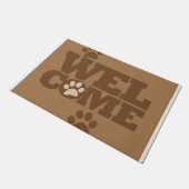 ウェルカムドッグポーズ ドアマット (アングル)