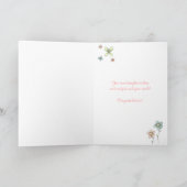 ウェルカムド娘 – 名前をカスタムするベビーおめでとう カード (内部)